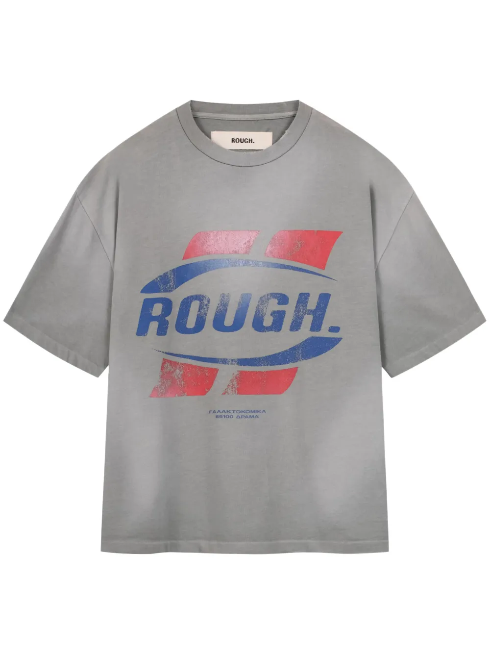 

Футболка с логотипом ROUGH., серый