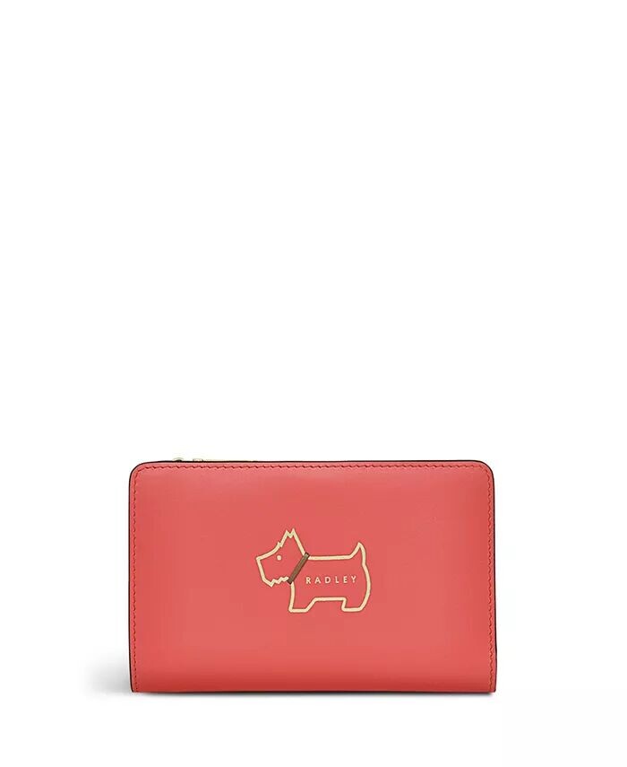 

Heritage Dog Outline — средний кошелек двойного сложения Radley London, красный