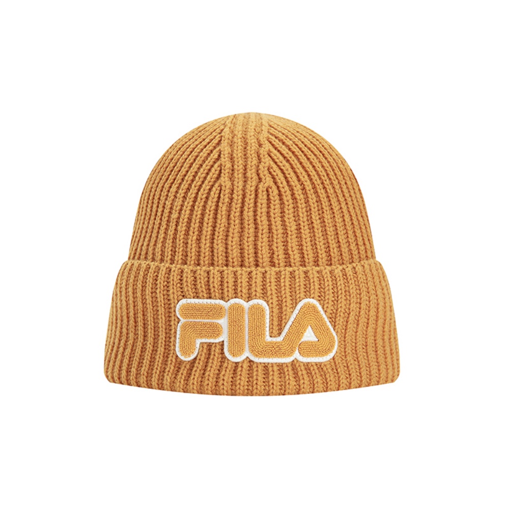 

FILA Оригинальная вязаная шапка из акриловой овечьей шерсти Женская ананасовая коричневая, Pineapple Brown