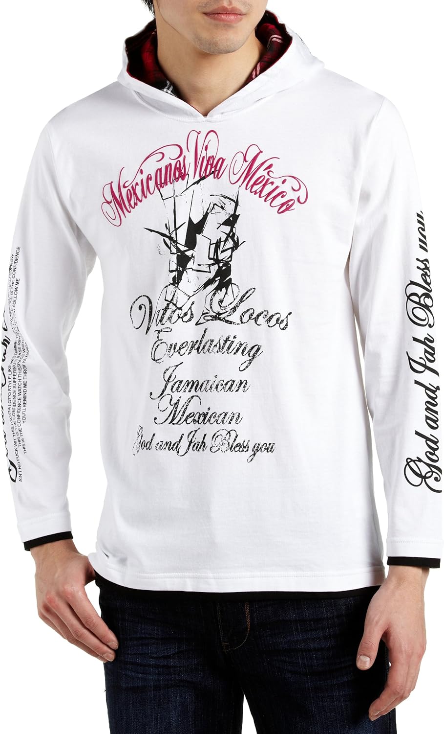 

Толстовка с длинными рукавами и капюшоном Pincponc, белый