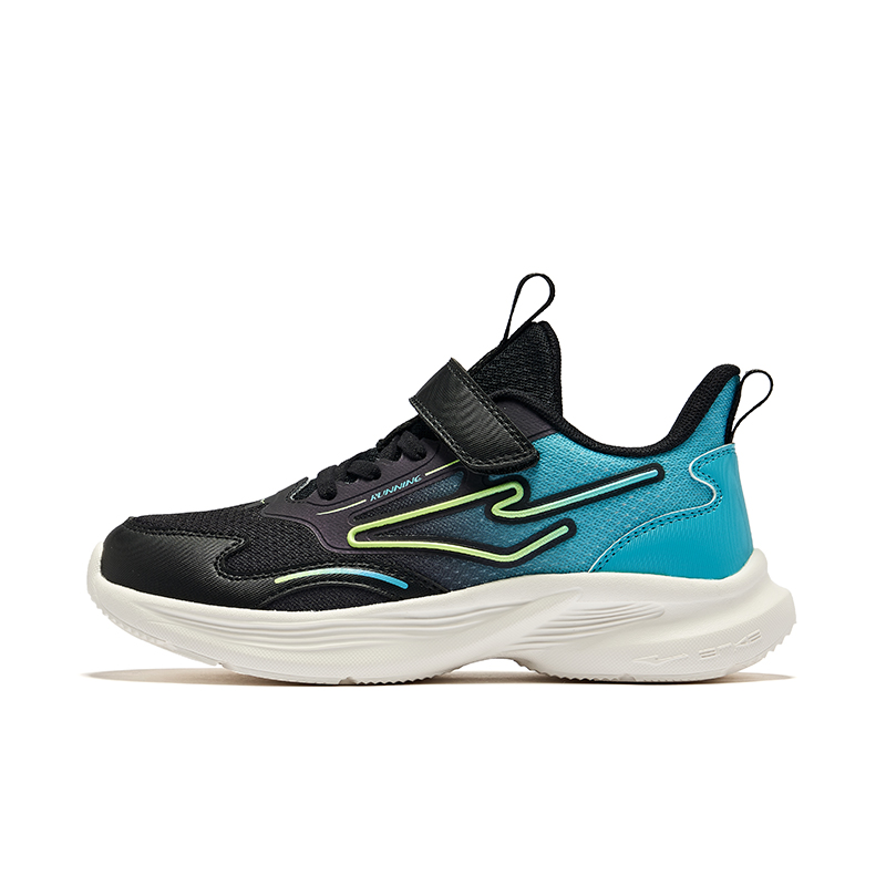 

Детские кроссовки для бега Jet Black/Turquoise Blue ERKE KIDS, Jet Black/French Blue