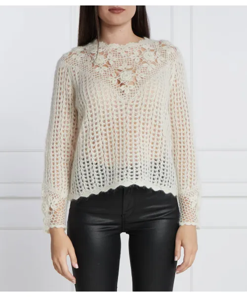 

Шерстяной свитер Regular fit Twin-Set, белый