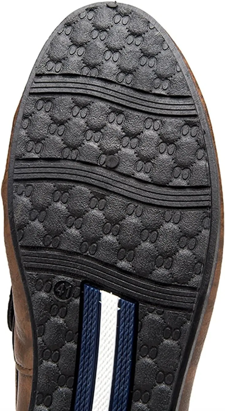 Лоферы мужские с прошивкой, без бренда, модель Deck Shoes, коричневый PUGHGAETZF — фото 4