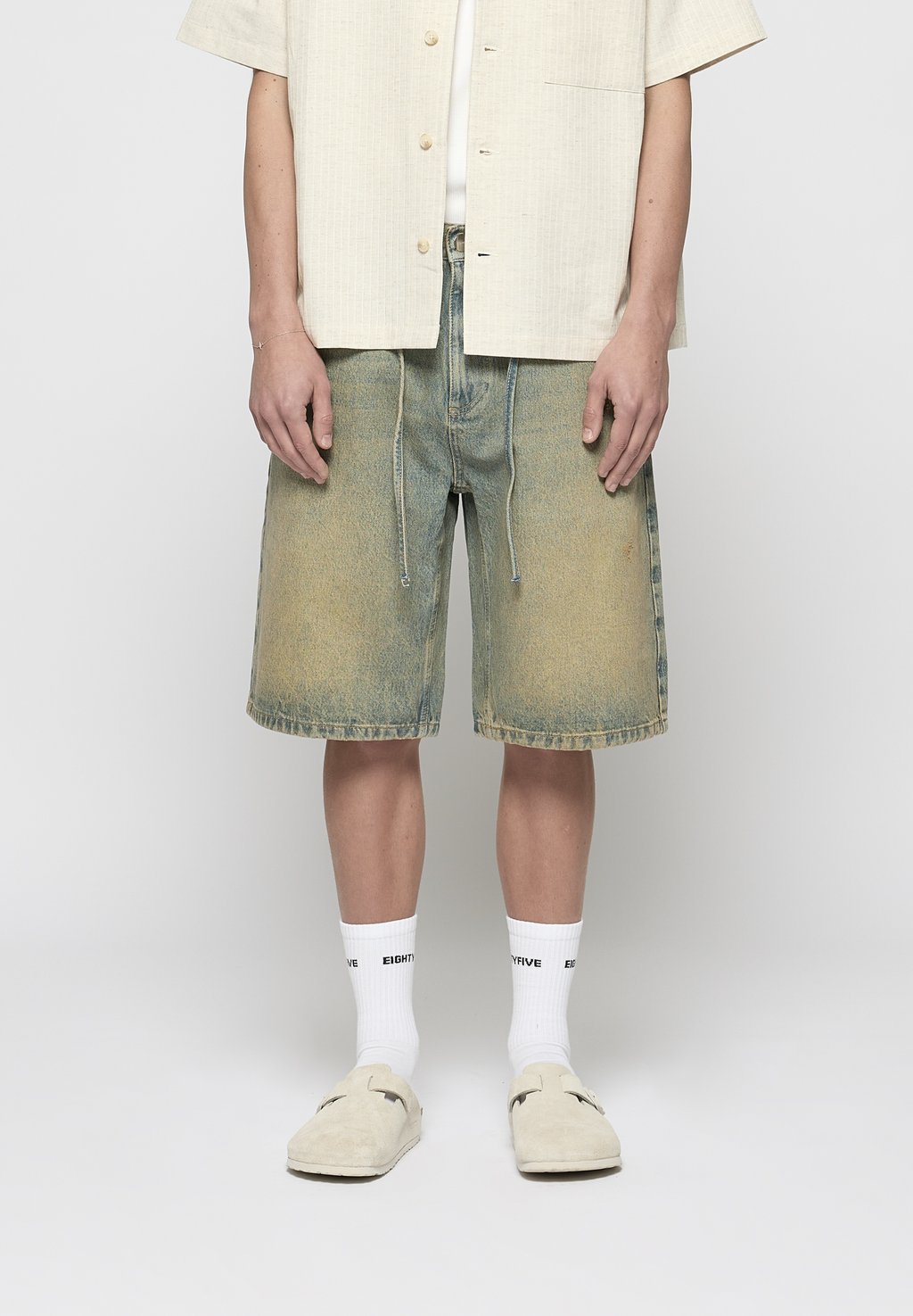 

Джинсовые шорты BAGGY UNISEX EIGHTYFIVE, цвет Used Blue