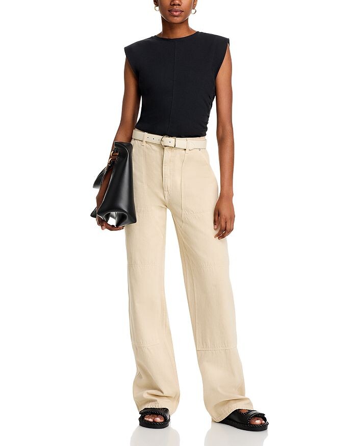 

Топ rag &bone Juliet со швами rag & bone, черный