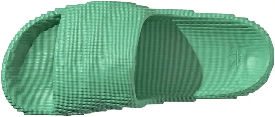 Женские сандалии Adidas Adilette 22 слайд, повседневные, низкий каблук 1-2" - зеленые, зеленый — фото 4