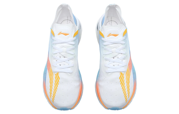 Кроссовки мужские Jueying Low-top Standard White / New Aurora Blue Lining — фото 4