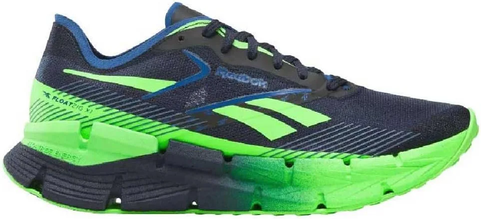 Кроссовки Reebok Unisex Floatzig X1, темно-синий/салатовый