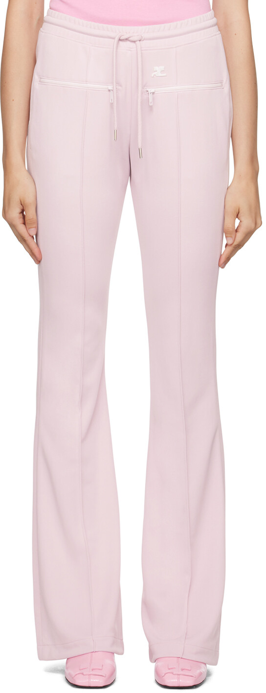 

Розовые классические спортивные брюки Courreges