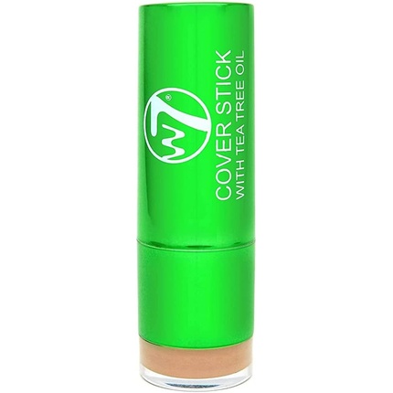 

W7 Tea Tree Concealer Stick Кремовая успокаивающая формула для кожи от пятен и покраснений Стойкий консилер для макияжа Легкий/средний 3,5 г