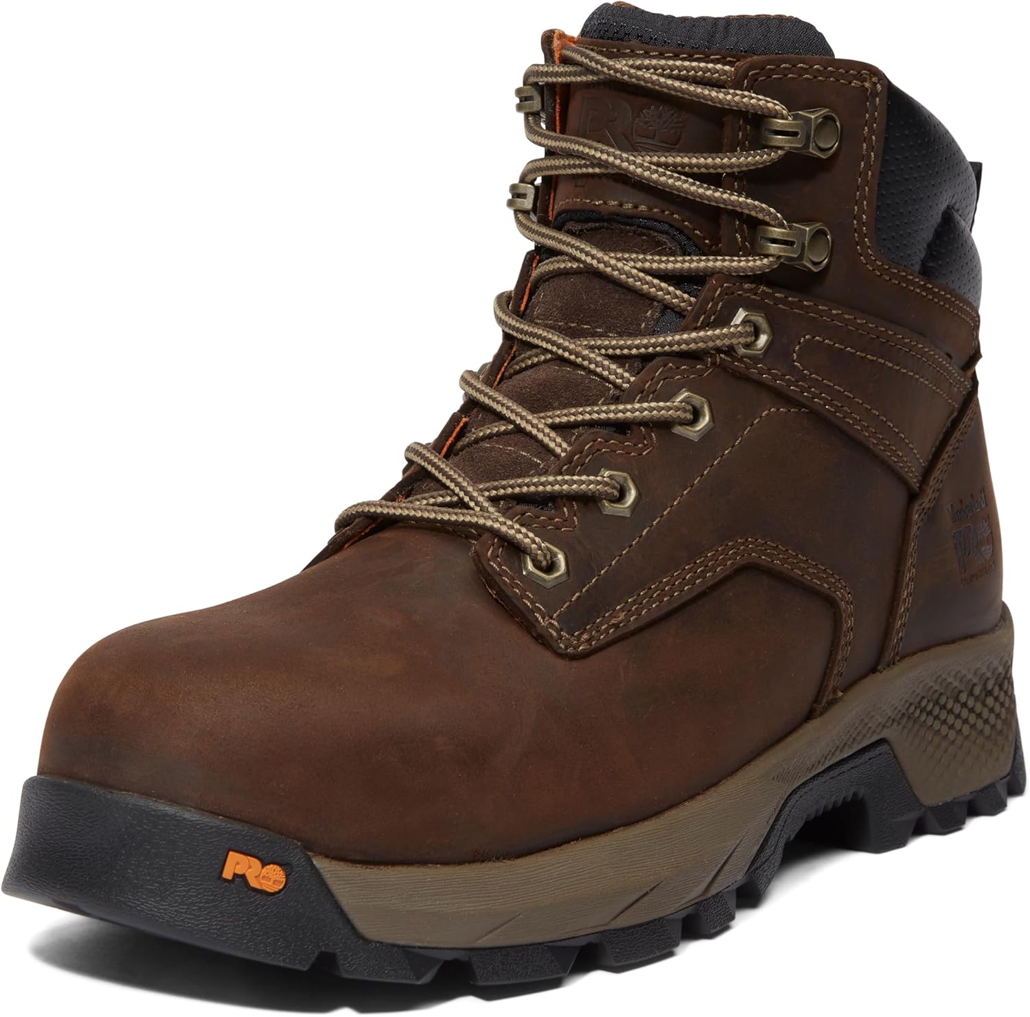 

Timberland PRO мужские рабочие ботинки Titan Ev 6 дюймов с композитным защитным носком, Brown