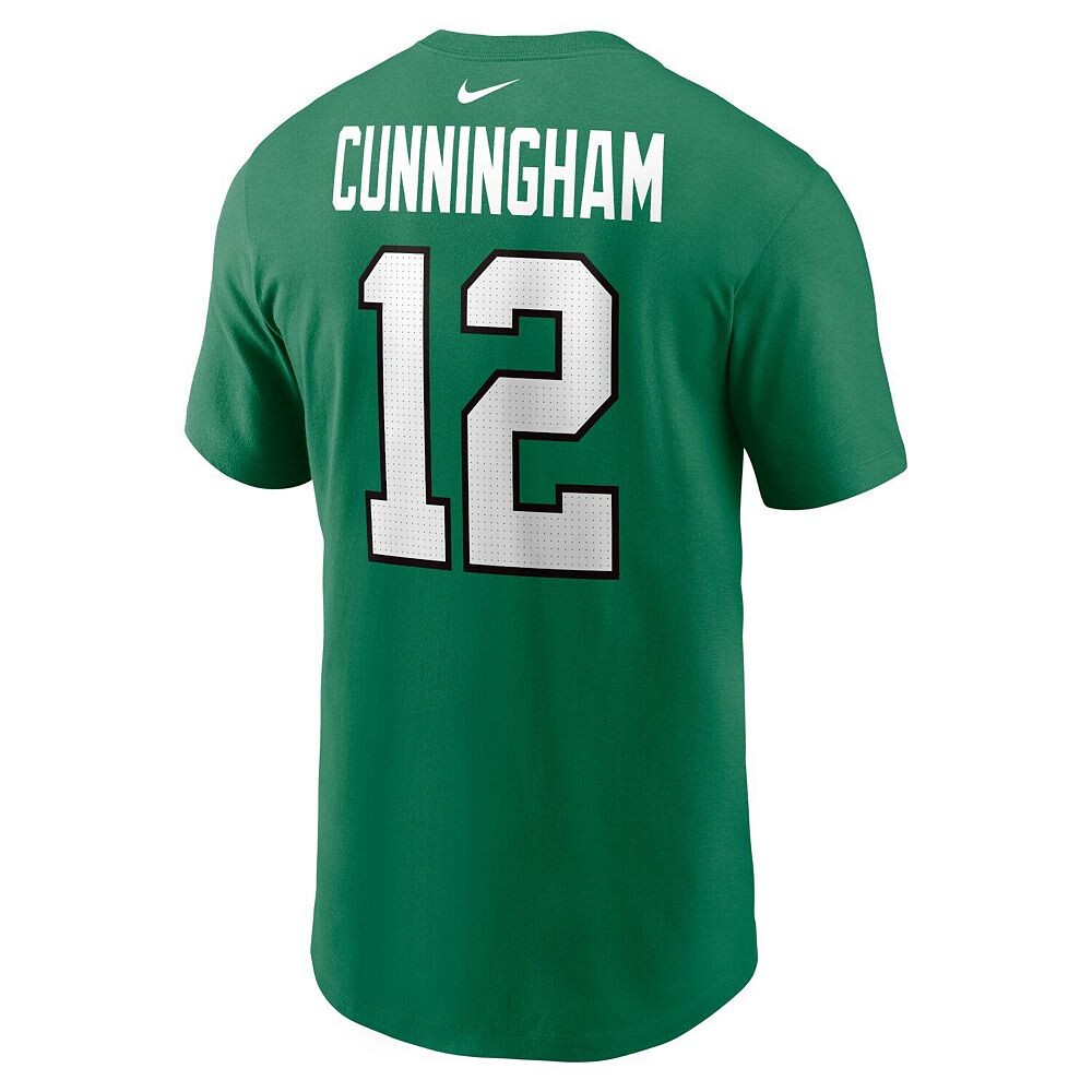 Мужская футболка Nike Randall Cunningham Kelly Green Philadelphia Eagles с именем и номером игрока в отставке, цвет Eag Green — фото 4