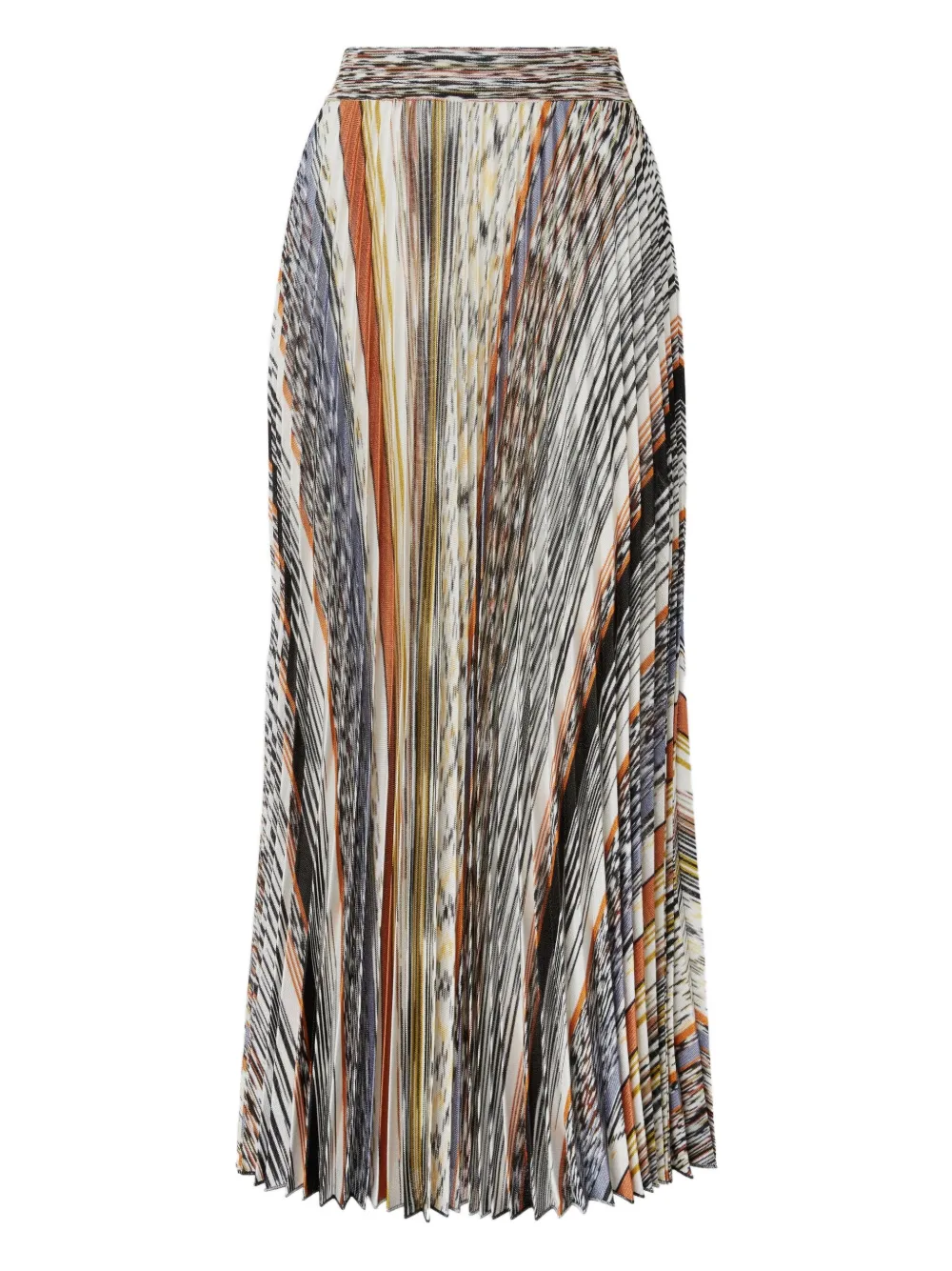 

Плиссированная трикотажная юбка миди Missoni, нейтральный