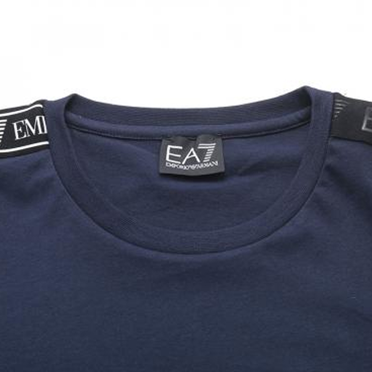 Футболка EA7 мужская морская синяя EMPORIO ARMANI — фото 4