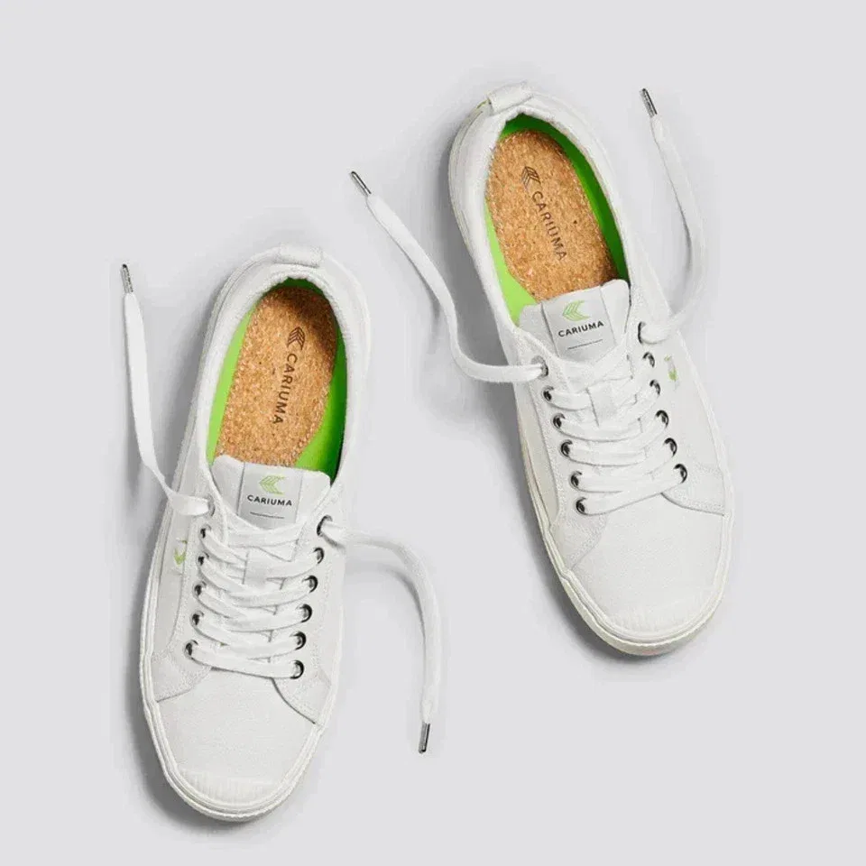 Мужские низкие кроссовки Cariuma OCA, модель Off-White Canvas Comfort Shoes ZAP1556 — фото 3