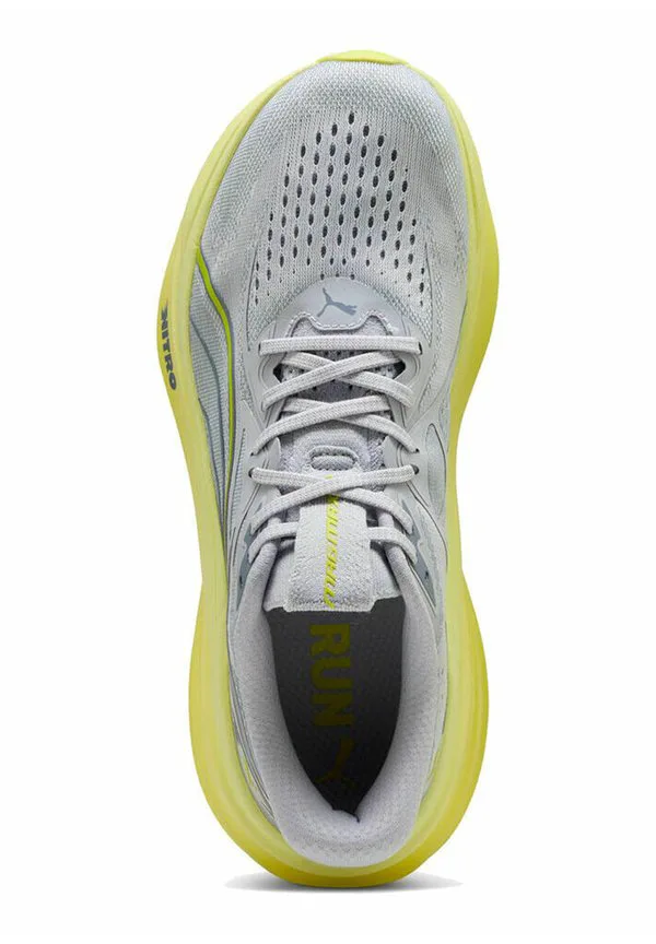 Кроссовки для бега по шоссе magmax nitro 2 Puma, Vibrant Silver-Lux Lime — фото 2