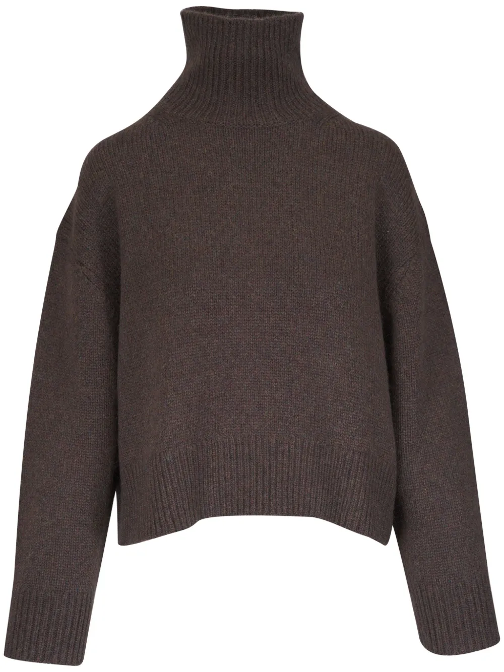 

Свитер с воротником-воронкой Nili Lotan, коричневый