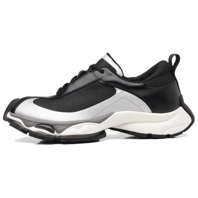 

POPULAR ROUSE PR Мужские мид-топы чанки кроссовки черные серебристые, цвет Black Silver