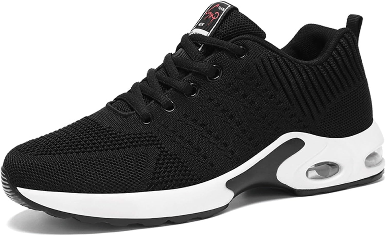 

Мужские дышащие кроссовки с противоскользящей подошвой, удобные спортивные кроссовки из вязаного материала для бега, занятий в тренажерном зале и на открытом воздухе Huayorong, черный
