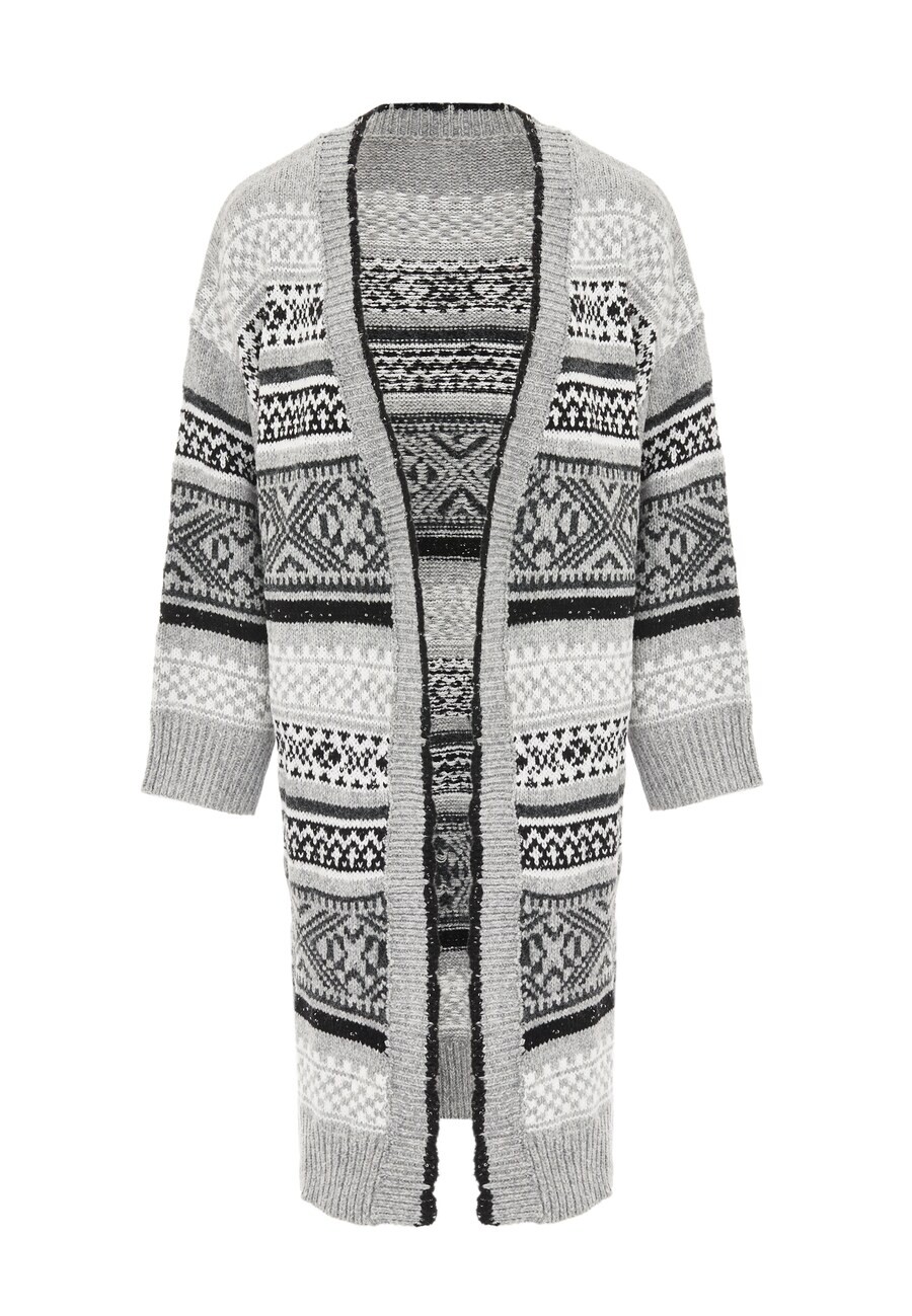 

Вязаный кардиган Jalene Knit Cardigan, серый