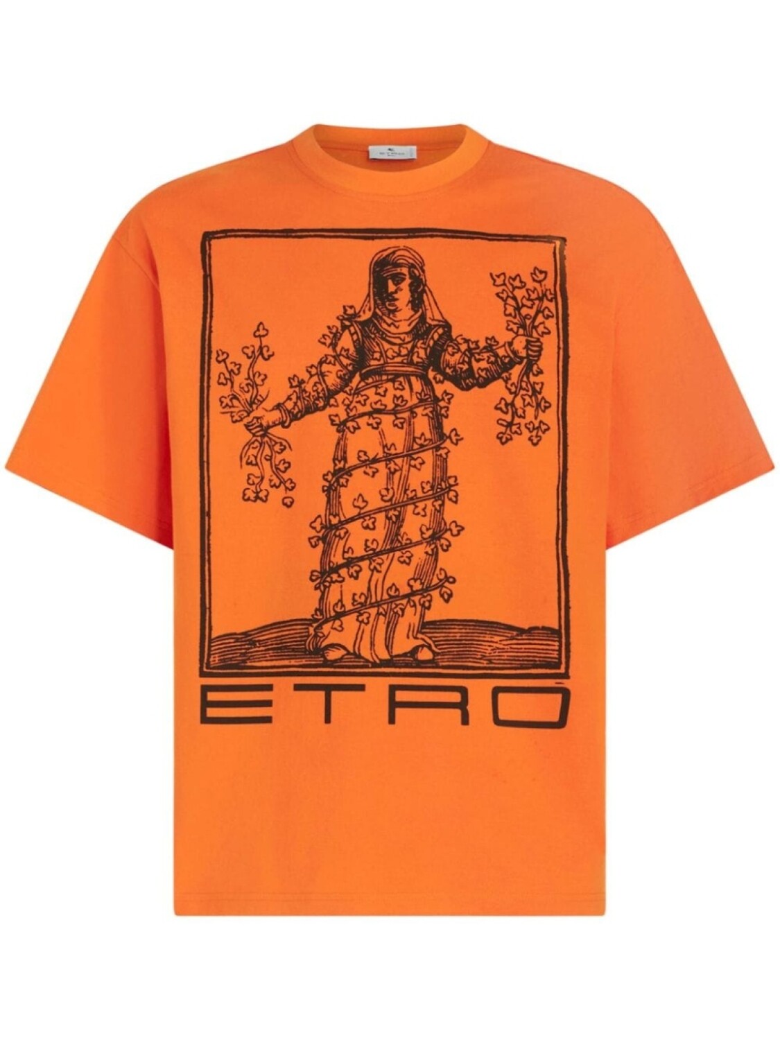 

Футболка с принтом Allegory of Strength ETRO, оранжевый
