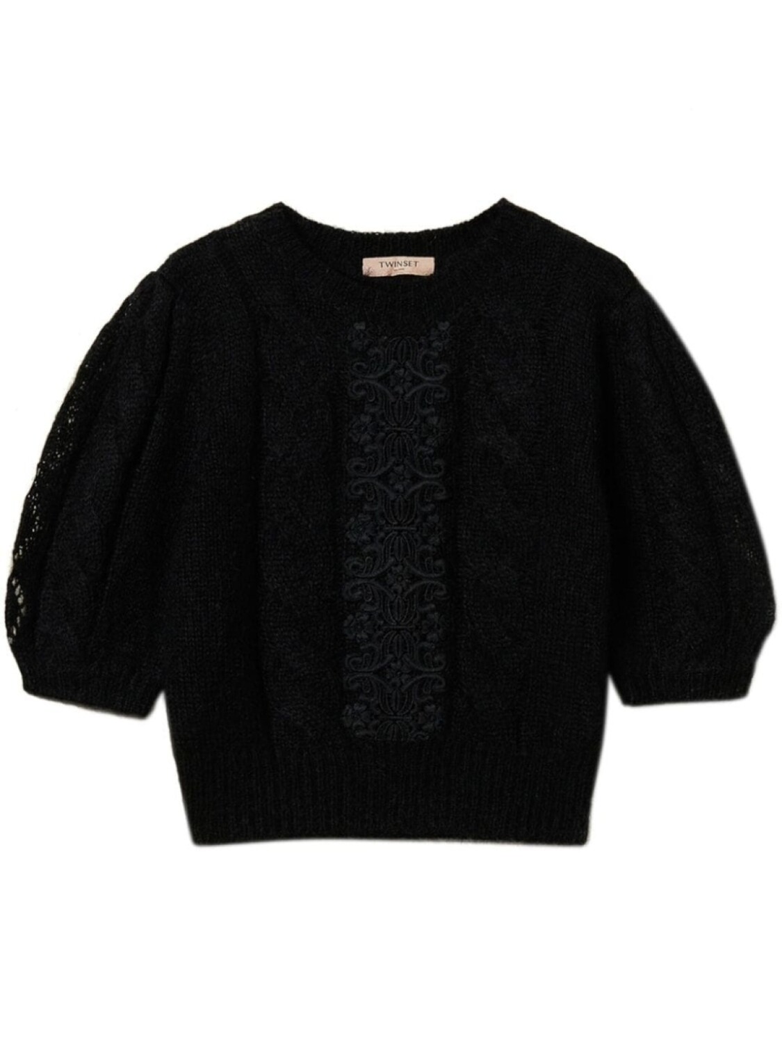 

Джемпер TWINSET с кружевными деталями, черный