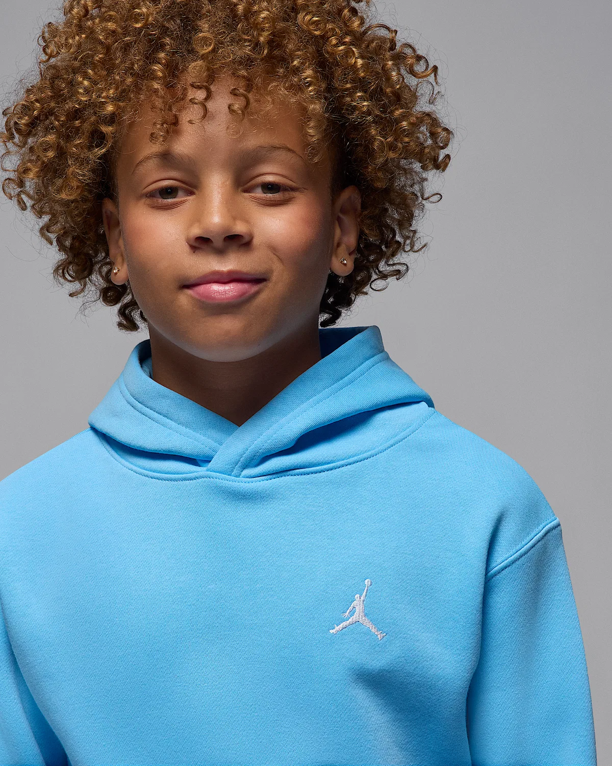 Детская толстовка Jordan Brooklyn Fleece, Blue Chill — фото 3