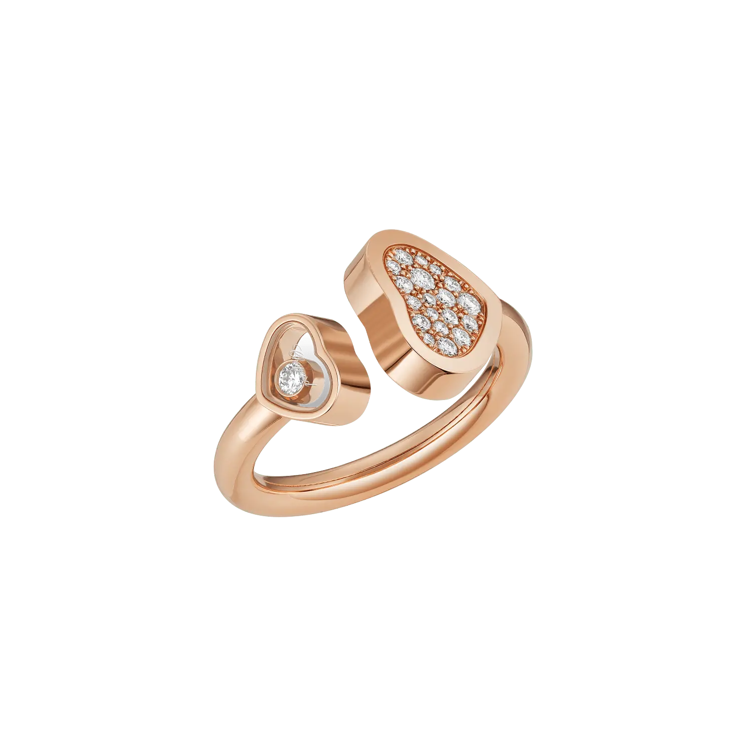 

Кольцо Chopard Happy Hearts - Кольцо, розовое золото, бриллианты