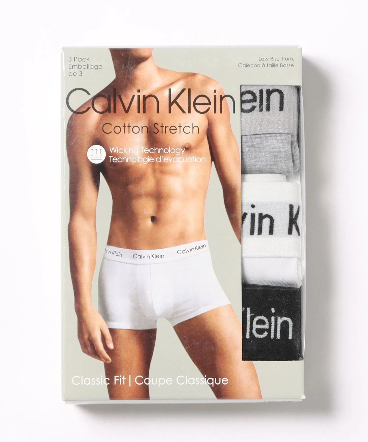 【Calvin Klein】Боксерские трусы, комплект из 3 штук, NB4003