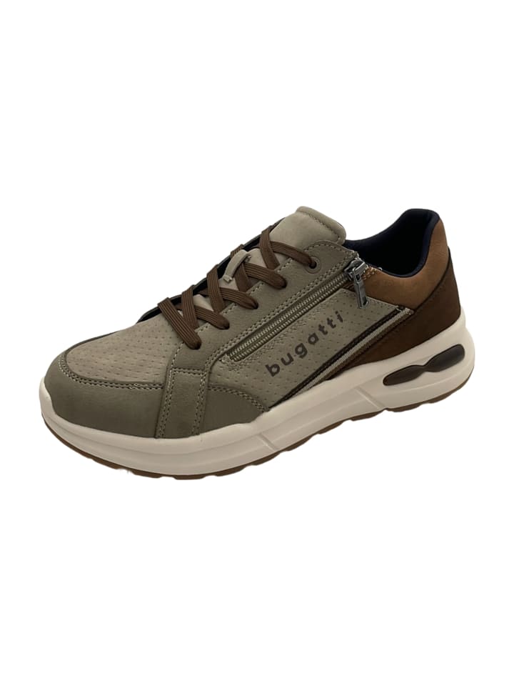 

Bugatti Спортивные кроссовки на шнуровке бежевого цвета