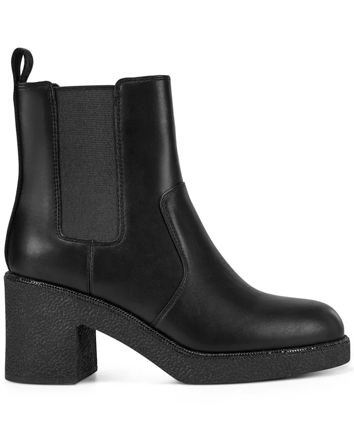 Женские ботильоны Teenie на квадратном каблуке Dkny, черный — фото 2