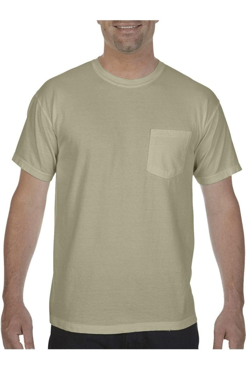 

Футболка Comfort Colors Garment-Dyed Heavyweight Pocket, цвет sandstone