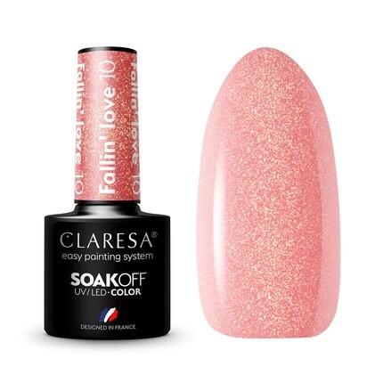 

Claresa UV LED Лак для ногтей Коллекция гибридного маникюра Soak Off - Золотой цвет № 10 Fallin Love 5 мл