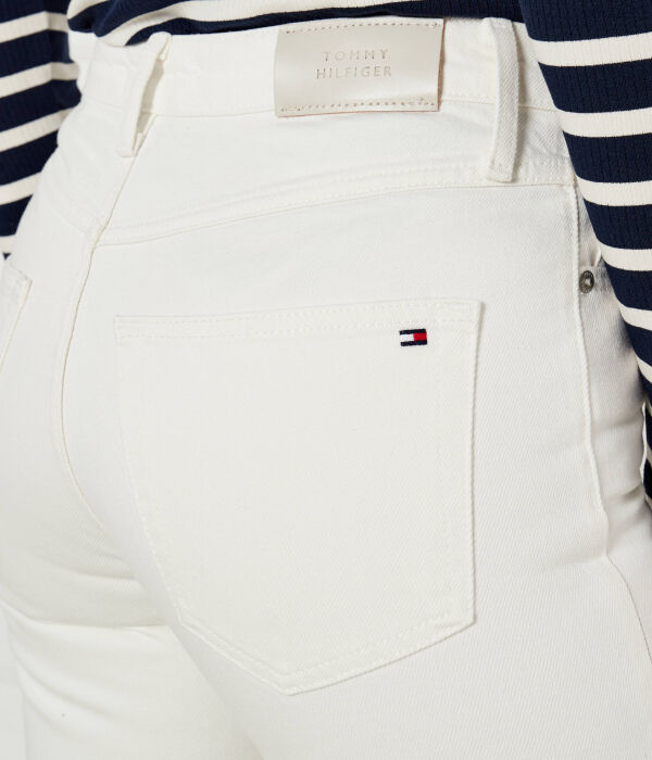 Джинсы Straight fit Tommy Hilfiger, экрю — фото 4