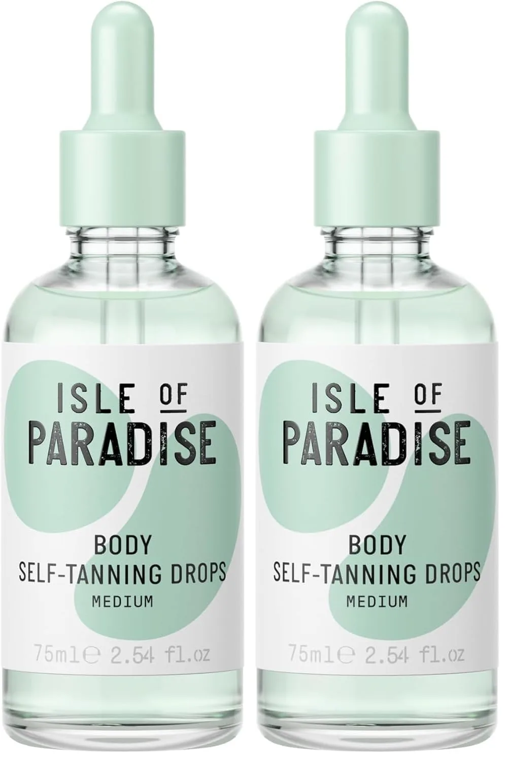 Капли для автозагара и укрепления кожи тела Isle of Paradise 75,1 мл (2 шт.), Medium