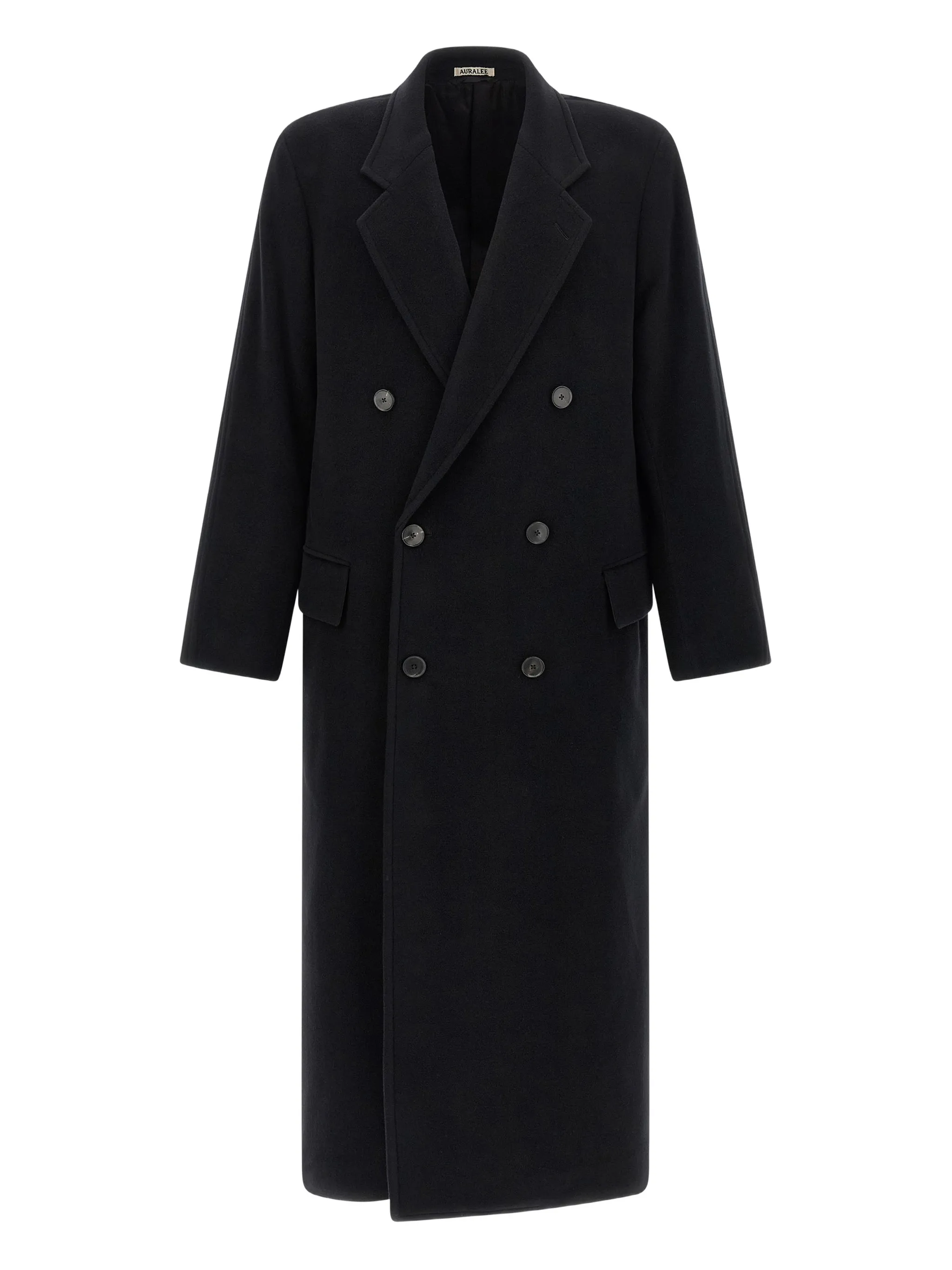 

Двубортное пальто Chesterfield Auralee, черный