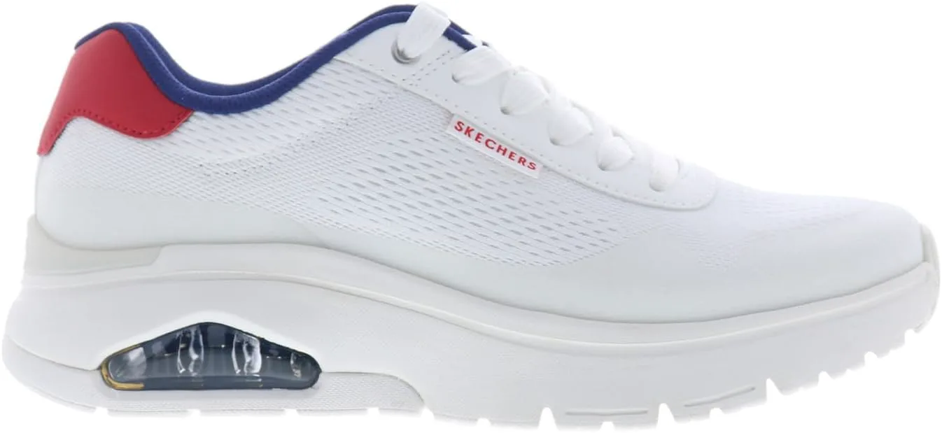 Мужские кроссовки Skechers Uno Flex-Spring on Air, белый/темно-синий/красный — фото 2