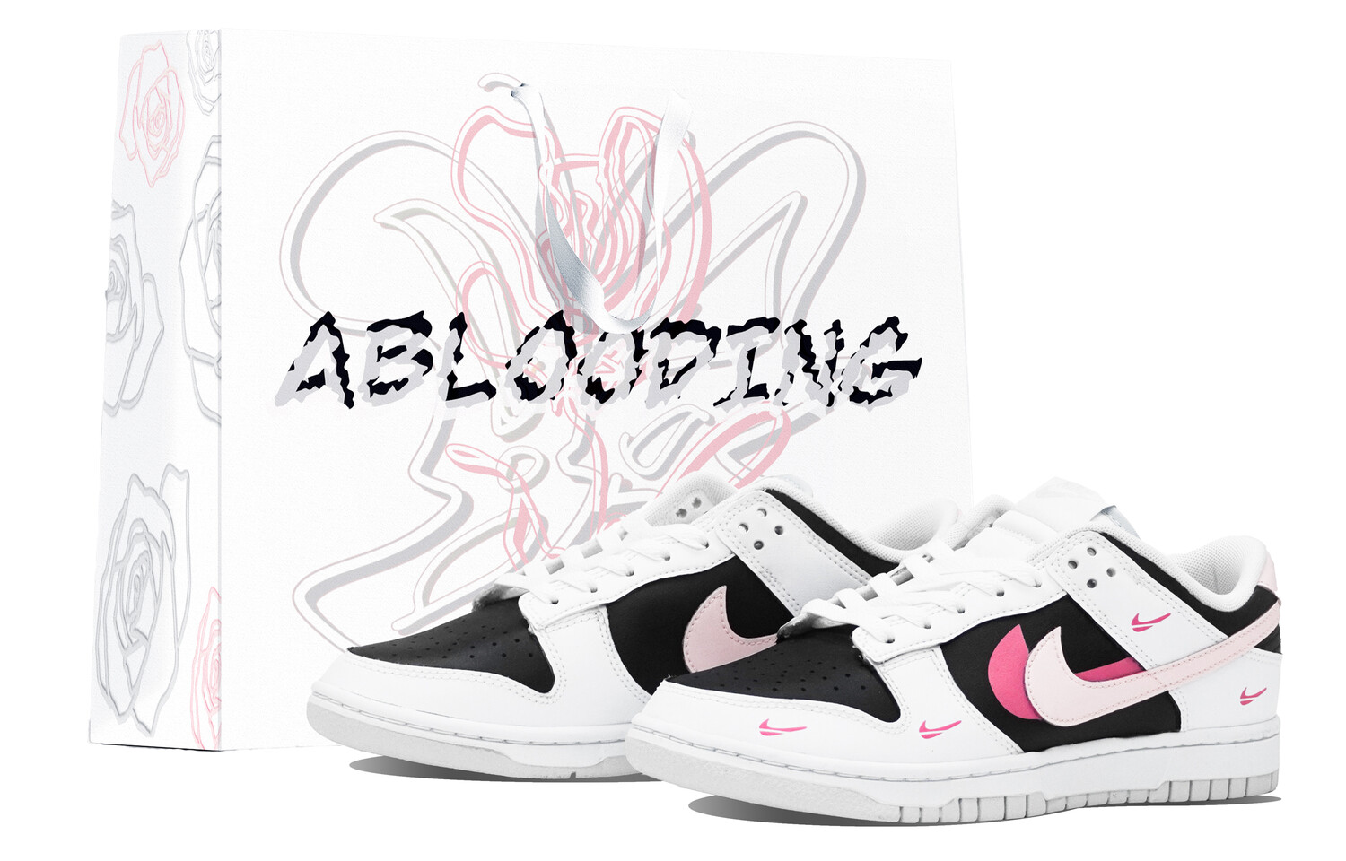 

Кроссовки Nike Dunk Skateboarding Shoes Women's Low-top Pink, фуксия, Розовый, Кроссовки Nike Dunk Skateboarding Shoes Women's Low-top Pink, фуксия