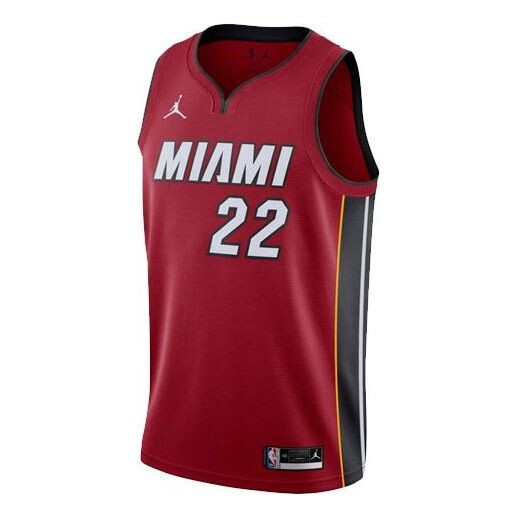 

Спортивная футболка men's basketball sports sw fan edition 20-21 season miami heat butler 2 no. 2 jersey Air Jordan, красный