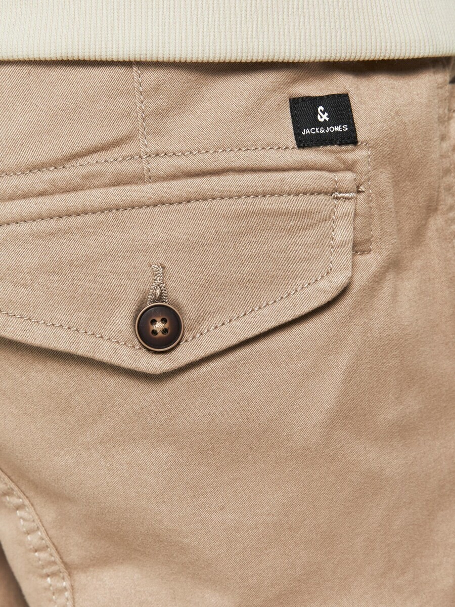 Тканевые брюки Jack & Jones Junior Tapered Pants JJIPaul JJFlake, светло-коричневый — фото 4