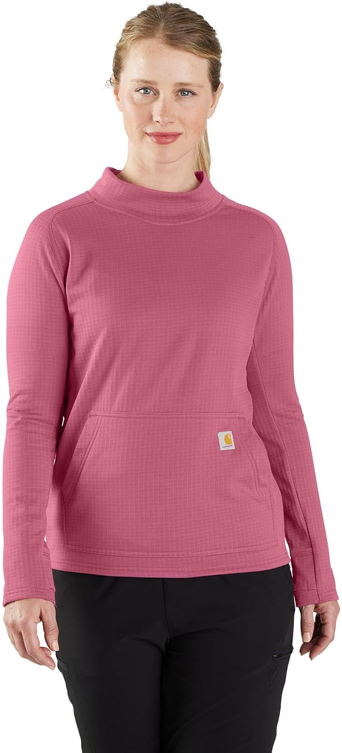 

Женский пуловер Carhartt Women's 106453 Force с длинным рукавом и свободным кроем, Woodrose