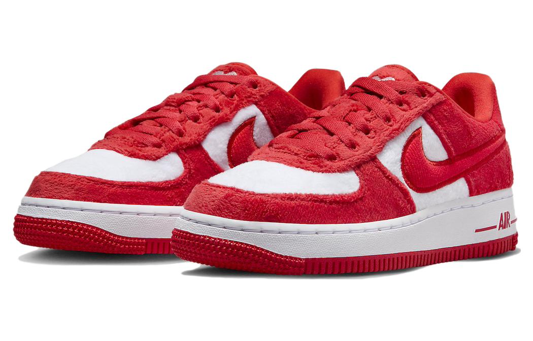 Nike Air Force 1 Low 'Valentine's Day Fleece' 2024 GS, Красный Белый — фото 3