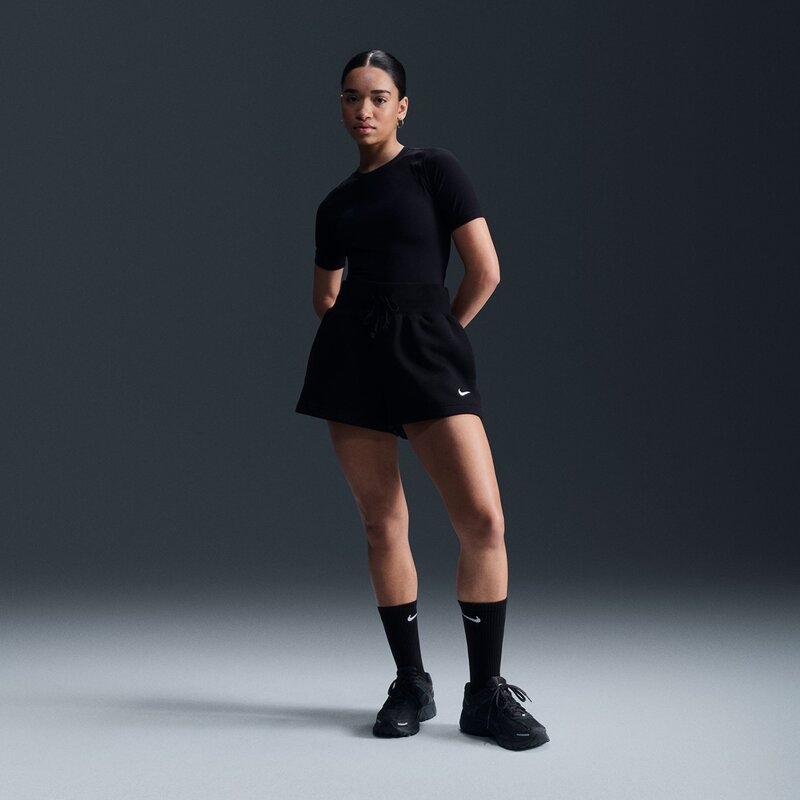 Shorts w nsw phnx flc hr short Nike, мультиколор — фото 2