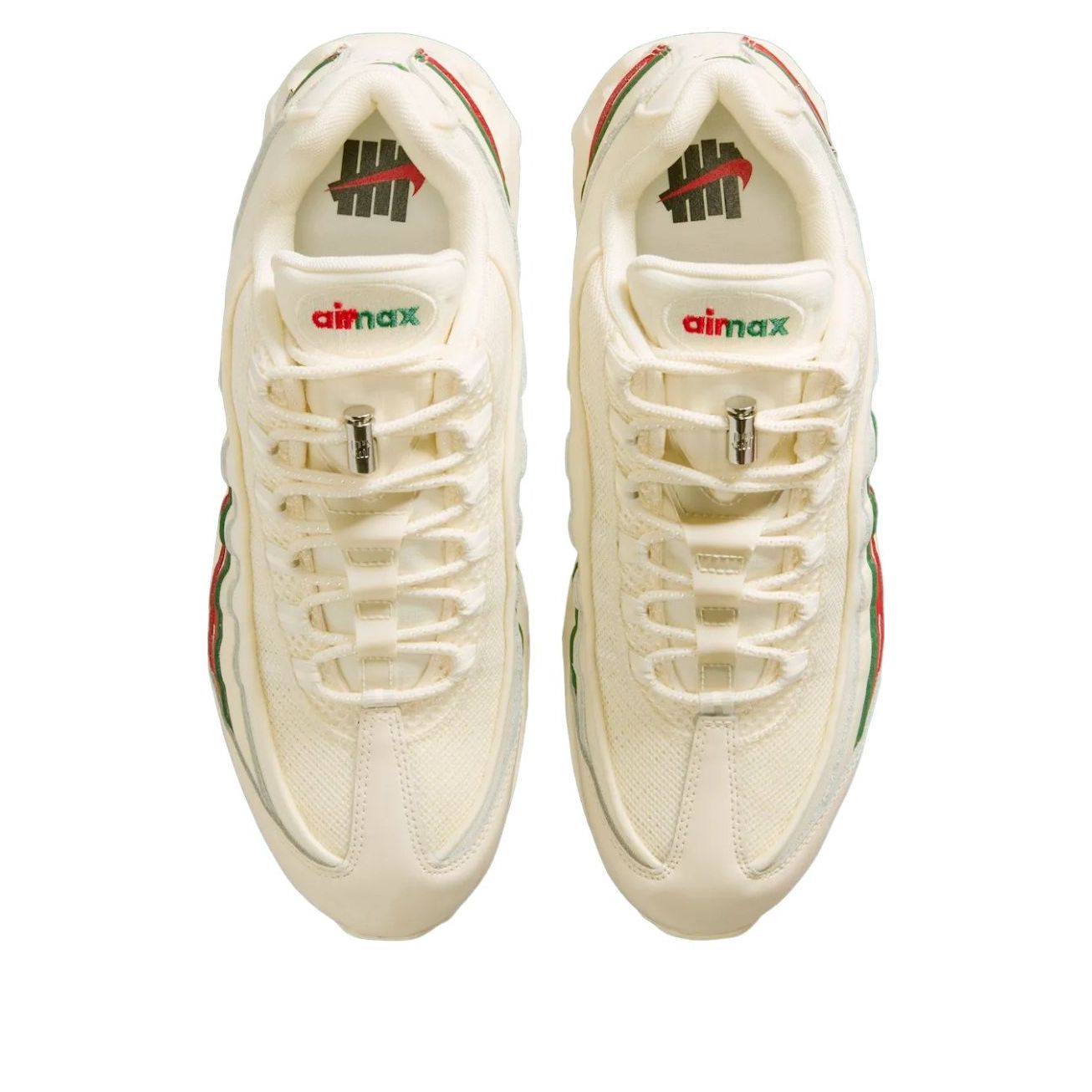 Кроссовки Nike x Undefeated Air Max 95 'Sail Green Red' — фото 3