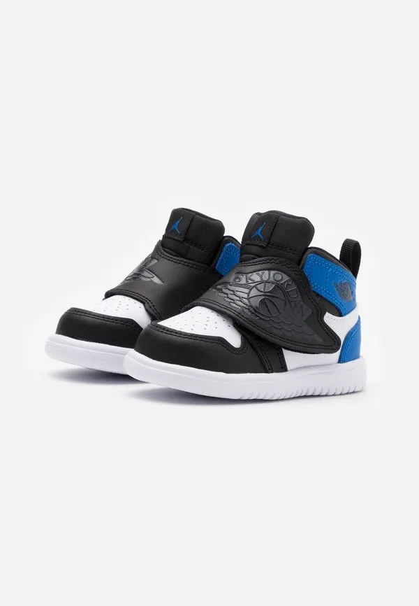 Кроссовки sky jordan 1 Jordan, White/Sport Blue/Black — фото 2