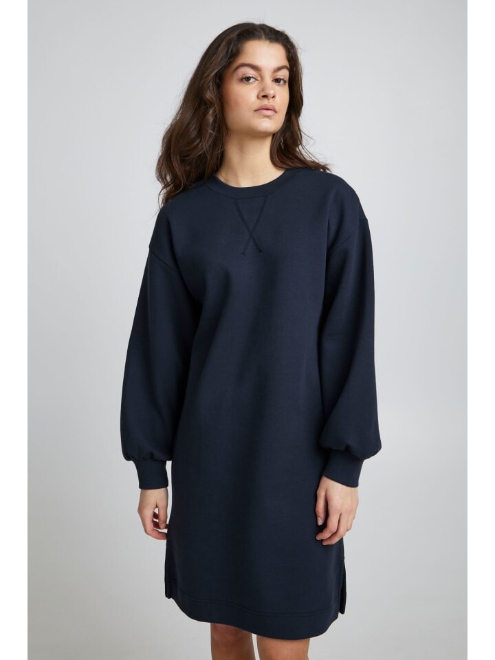 

Короткое платье ICHI Sweatkleid IHJICINTA SW DR - 20115815 Lässiges Sweatkleid, цвет nachtblau