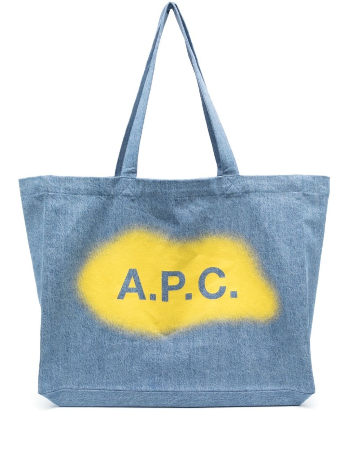 

A.P.C. сумка-тоут с логотипом, синий