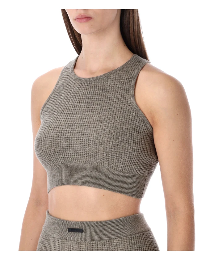 

Вафельная спортивная майка Fear Of God, серый