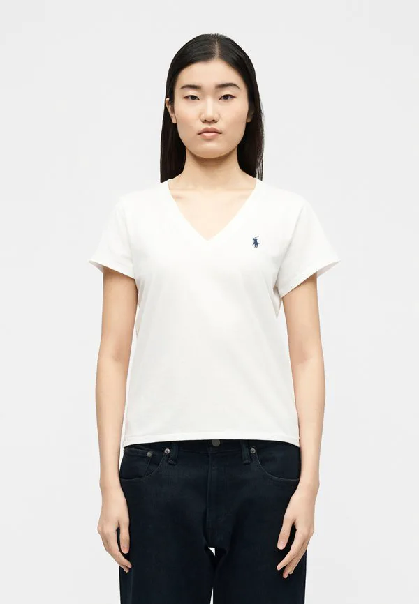 Простая футболка Polo Ralph Lauren, White — фото 3