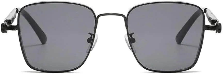 

Квадратные солнцезащитные очки в стиле стимпанк для мужчин и женщин, винтажные металлические панк-солнцезащитные очки с защитой от УФ-излучения UV400 MTZJH, 05